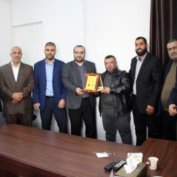 زيارة إدارة المكتب لقناة الأقصى، ومرئية الأقصى، ووكالة الأناضول للأنباء