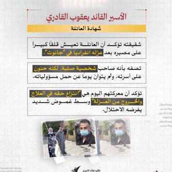 الأسير القائد يعقوب القادري.. أيقونة نفق الحرية وعزلة قاسية