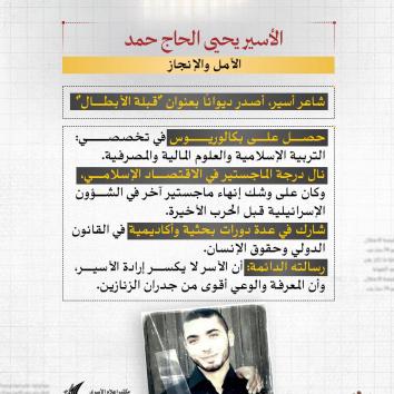 الأسير يحيى الحاج حمد.. المؤبد المكرر وصمود المعرفة خلف القضبان