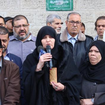 الوقفة التضامنية مع الأسيرة إسراء الجعابيص