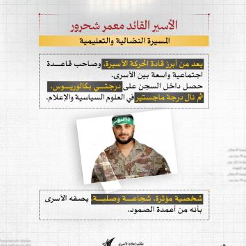 الأسير القائد معمر شحرور.. عزلة ممتدة وتجويع ممنهج