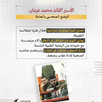 الأسير القائد محمد عرمان : صلابة الجبل في وجه المؤبد والعزل